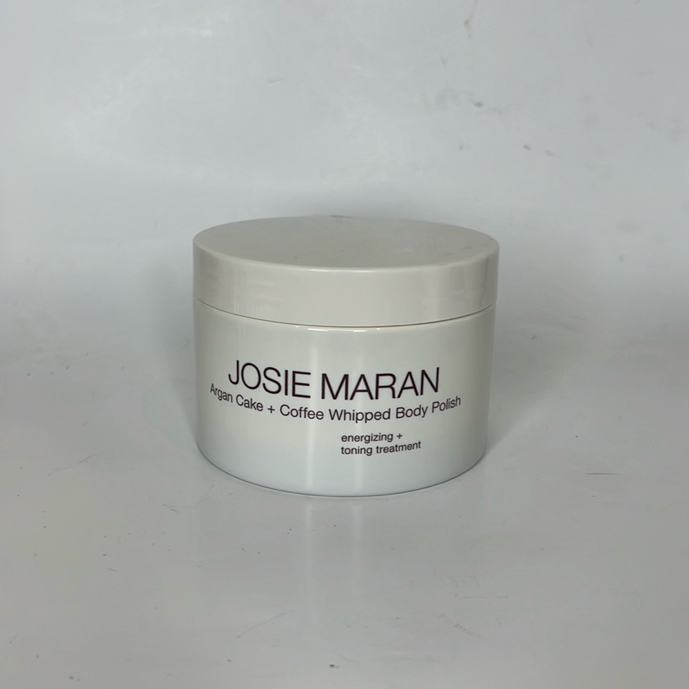 Josie Maran Argan cake + coffee whipped body polish New 10 ounces unopened